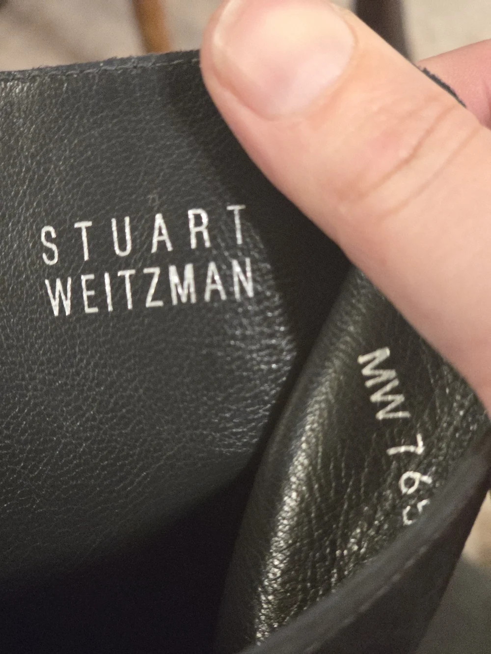 Stuart Weitzman Black Suede Over-the-Knee Boots